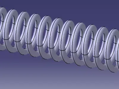 Spring metal Free 3D model