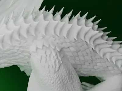Green Wyvern 3D print model