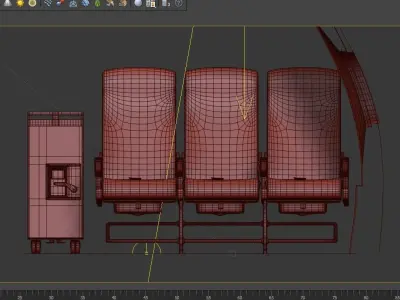 collection airplane chair 3 colors  3D model