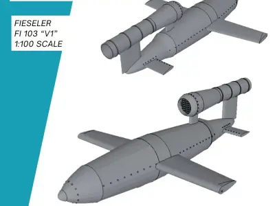 Aggregat 4 V2 Vergeltungswaffe 3D print model