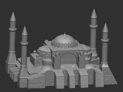 Ayasofya -hagia sophia- Cami 3D Modeli 3D print model