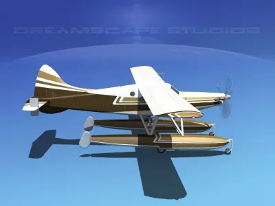 DeHavilland DHC-2 Turbo Beaver V13 3D model