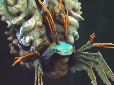 Sea Creature - Highpoly 3D model