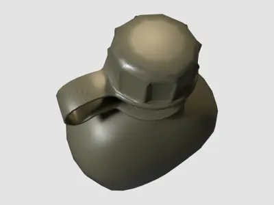 Soldier canteen Low-poly 3D model
