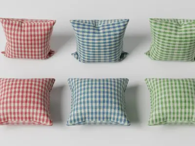 24 Pillows pack Free 3D model