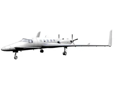 beechcraft starship 3D model