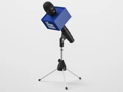 Fox News Microphone 3D model