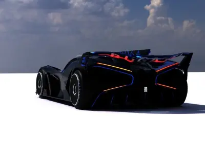Bugatti Bolide Free 3D model