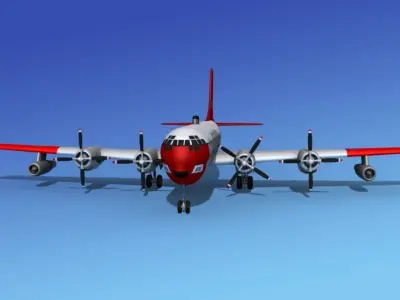 Boeing C-97 Stratofreighter V05 3D model