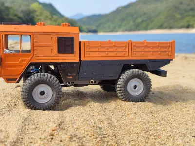 Crawler Baby Cat 1 Flatbed - 1-18 TRX4M RC body attachment 3D print model