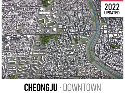 Cheongju Low-poly 3D model