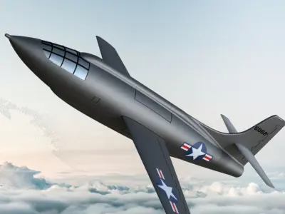 BELL X-1 A - 3D print scale model -STL 3D print model