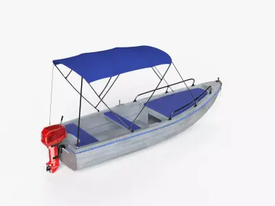 motor boat 3D model