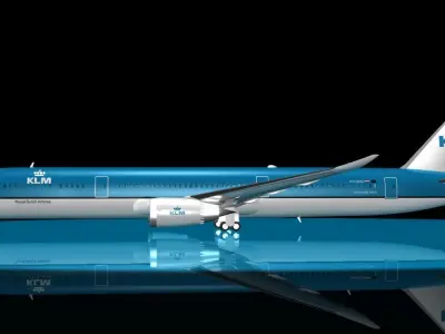 KLM 787 - 9 DREAMLINER 3D model