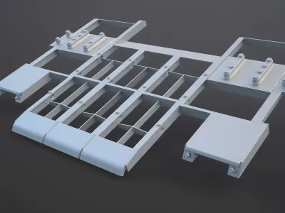 Kontakt-5 - Armour for Tank T-80U 3D model