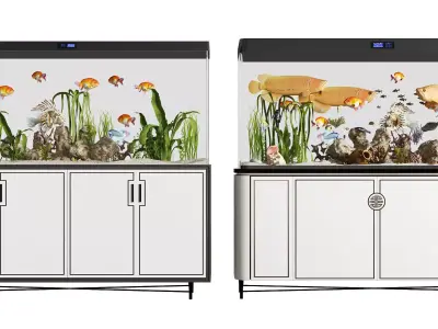 New style fish Chinese tank 3D model