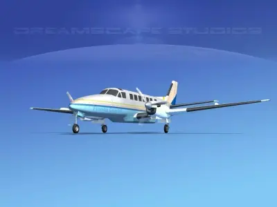Beechcraft B99 Florida Coastal 3D model