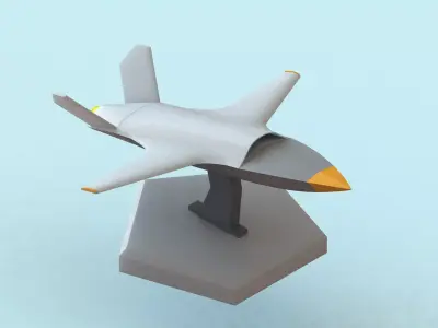 3D PRINTABLE KRATOS XQ-58 VALKYRIE DRONE WITH STAND Free 3D print model