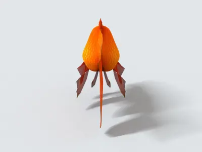 laos Goldfish Low-poly 3D model