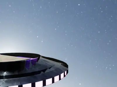 simple UFO animated Low-poly 3D model