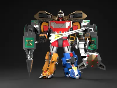 Mega Dragonzord - Power Ranger 3D model