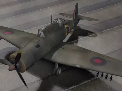 Blackburn B-25 Roc Mk-1 3D model