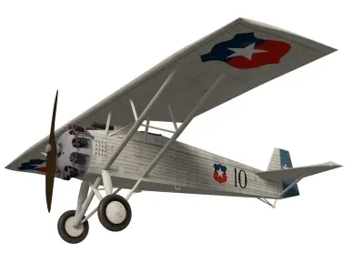Vickers Type 121 Wibault Scout 3D model