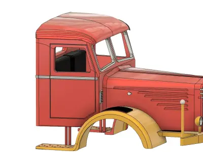 ORIGINAL BUESSING 8000 LKW TRUCK LASTWAGEN KAROSSERIE KABINE 3D print model