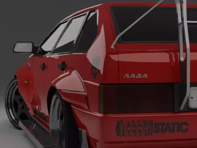 Samara RED Free low-poly 3D model