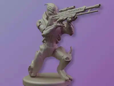 Turian from Mass Effect 3D print model