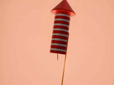 Firework Rocket 3D model