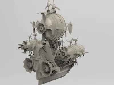 Desert Explorer Airship 2 3D model
