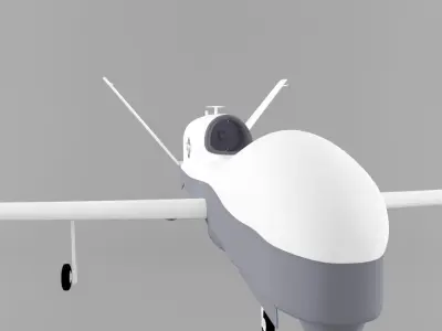 Northrop Grumman MQ-4C Triton Low-poly 3D model