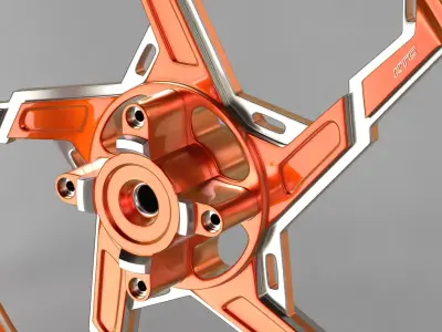 KTC Racing Rims Motorcycle 3D model