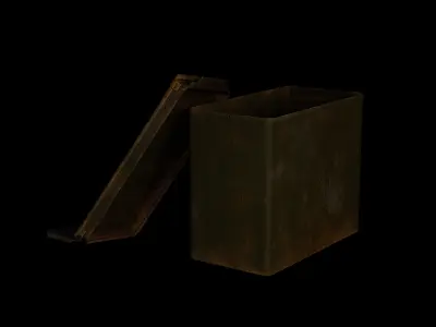 Military iron cans industrial supplies military supplies Low-poly 3D model