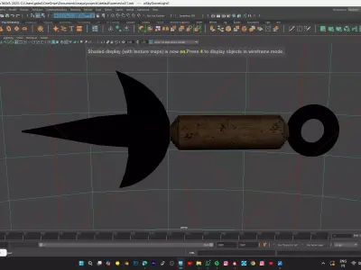MINATO KUNAI FROM NARUTO Low-poly 3D model