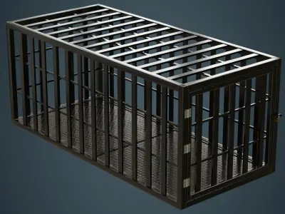 Cage 1A Low-poly 3D model