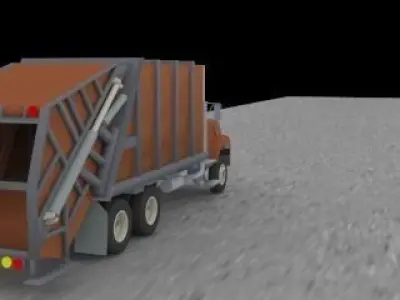 Trash Truck Free 3D model
