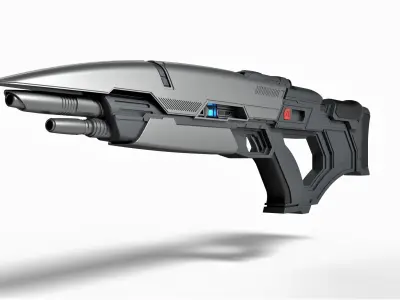 Phaser rifle from the movie Star Trek Into Darkness 2013 3D model
