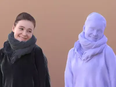 Nelly 10330 Standing Casual Woman Free 3D model