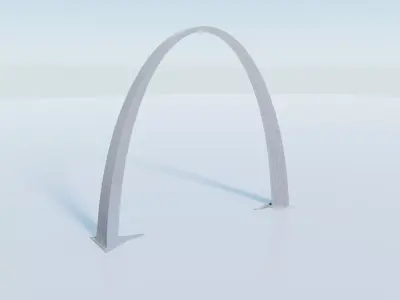 The Gateway Arch Low-poly 3D model