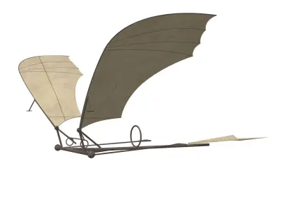 Leonardo da Vinci Flapping Aircraft 3D model