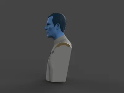 Grand Admiral Thrawn Bust 3D print model