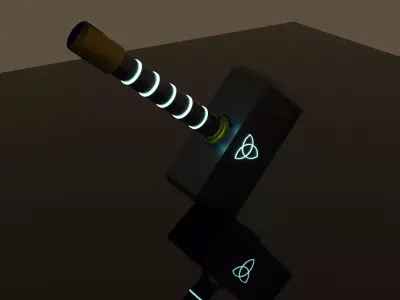 Hammer 3d model with glow effects 3D model