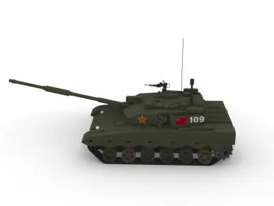 ZTZ-96 Battle Tank 3D model