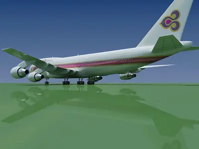Thai Airways Boeing Thailand 3D model