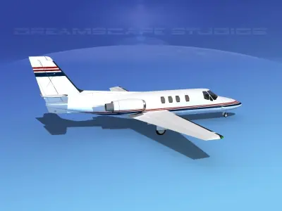 Cessna 500 Citation I V04 3D model