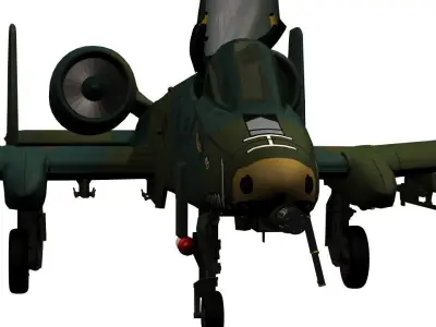 A10 Thunderbolt airplane 3D model