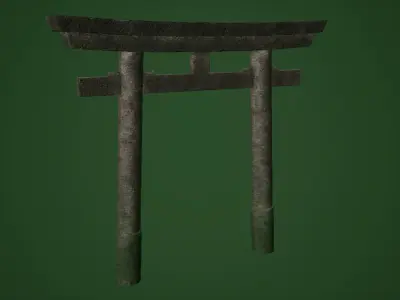 Torii Gates Low-poly 3D model