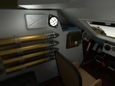 T34 76 with Interior Camo 3D model